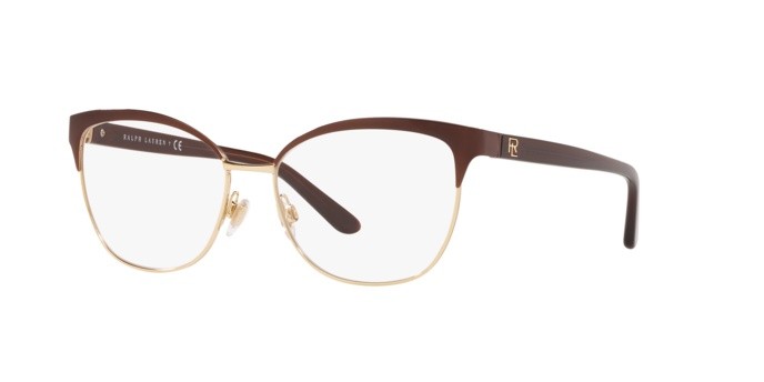 Occhiali da vista Ralph Lauren RL 5099 (9395) colore dark red on pale gold forma cat eye lenti demo lens
