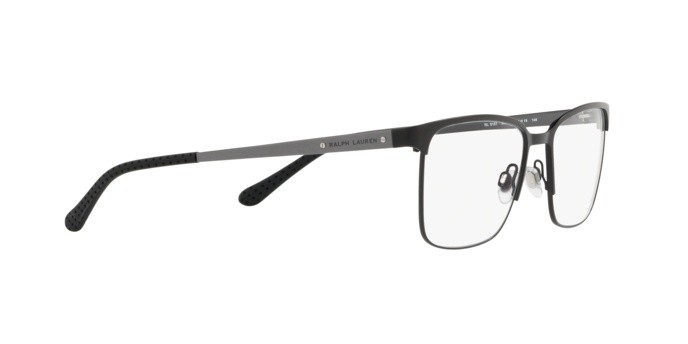 Brillen Ralph Lauren RL 5101 (9038) farbe matte black form quadratisch gläser demo lens