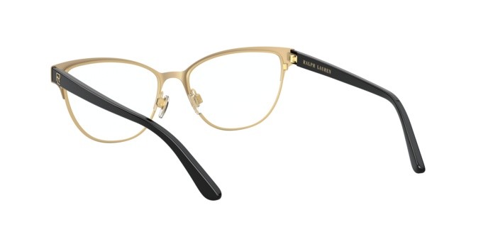Occhiali da vista Ralph Lauren RL 5108 (9358) colore black on shiny gold forma farfalla lenti demo lens