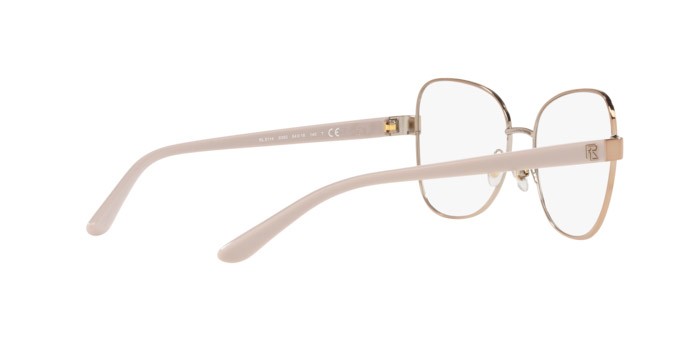Brillen Ralph Lauren RL 5114 (9350) farbe shiny rose gold form unregelmäßig gläser demo lens