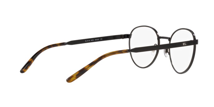 Brillen Ralph Lauren RL 5118 (9304) farbe nero semiopaco form rund gläser lente demo