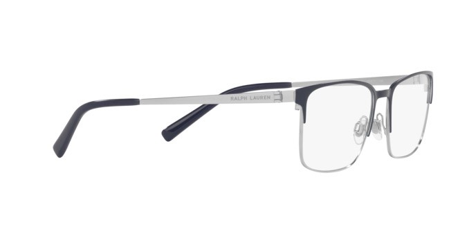 Eyeglasses Ralph Lauren RL 5119 (9001) color semi matte blue/silver shape rectangle lenses lente demo