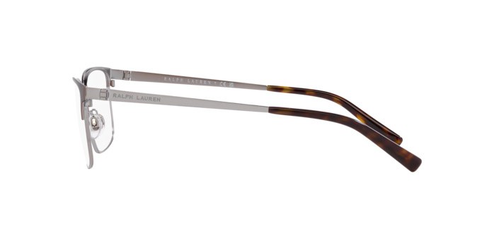 Eyeglasses Ralph Lauren RL 5119 (9272) color semi matte brown/gunmetal shape rectangle lenses lente demo