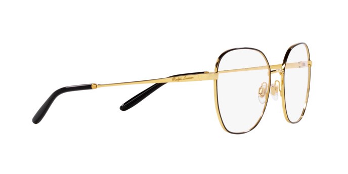Occhiali da vista Ralph Lauren RL 5120 (9358) colore nero/oro forma irregolare lenti lente demo