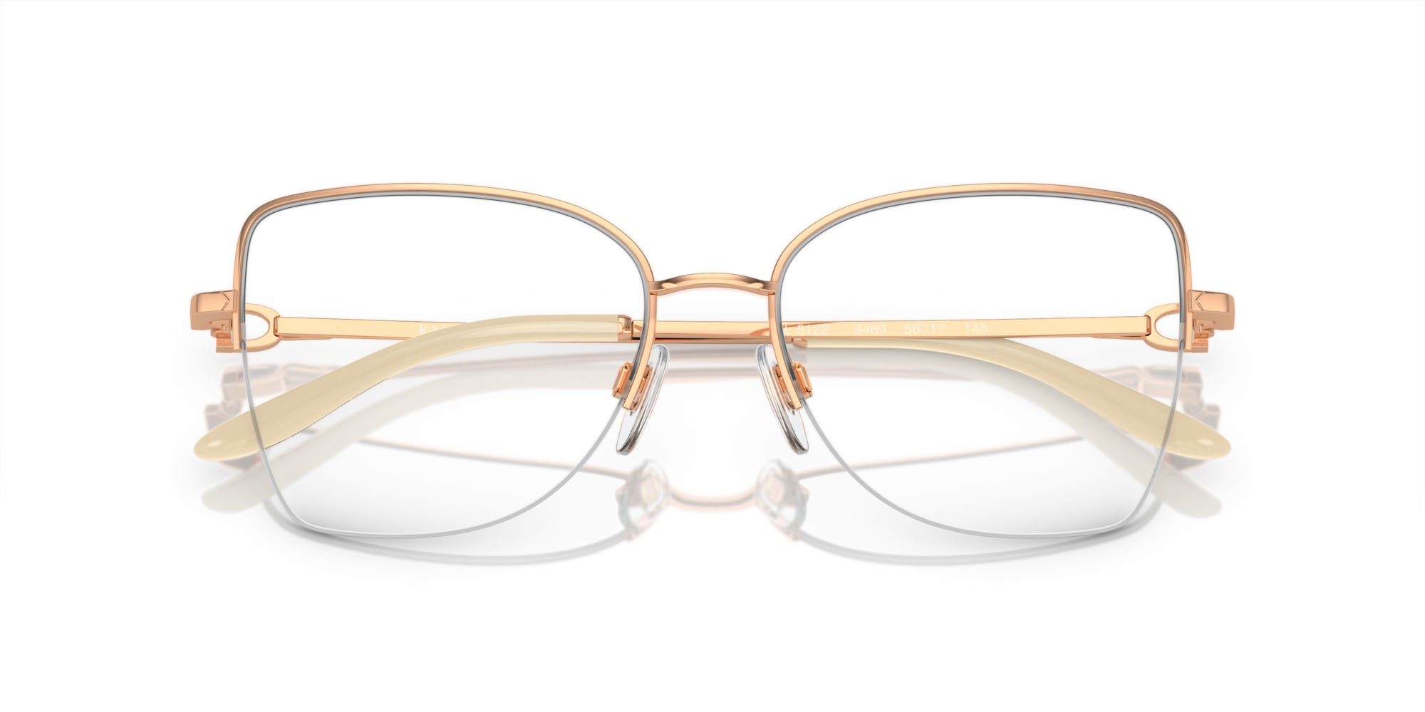 Occhiali da vista Ralph Lauren RL 5122 (9469) colore oro rose forma farfalla lenti lente demo