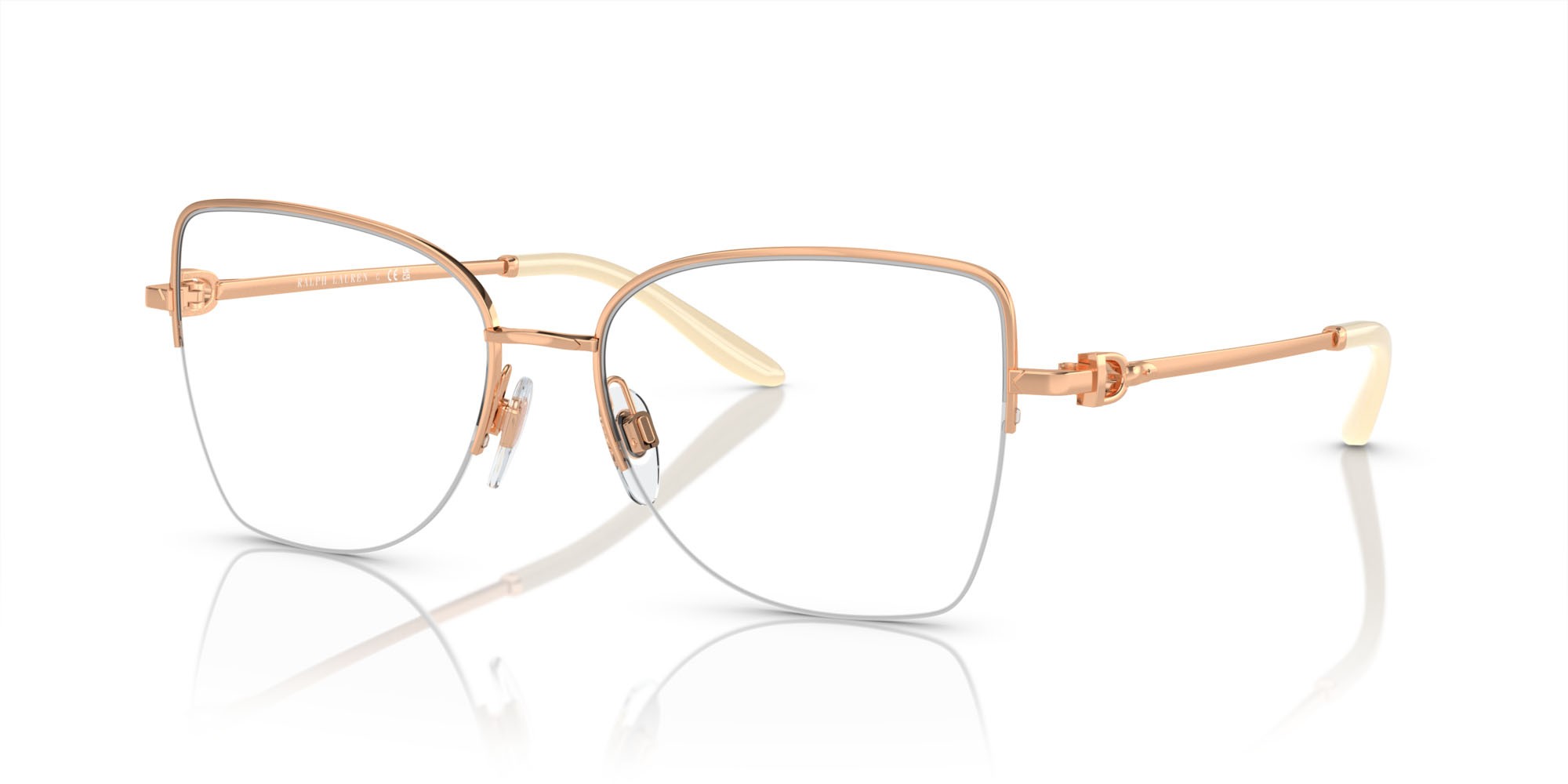 Occhiali da vista Ralph Lauren RL 5122 (9469) colore oro rose forma farfalla lenti lente demo