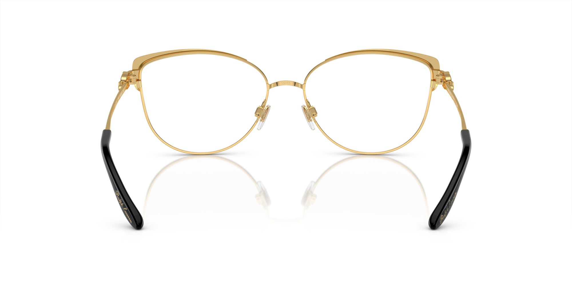 Eyeglasses Ralph Lauren RL 5123 (9004) color nero/oro shape cat eye lenses lente demo