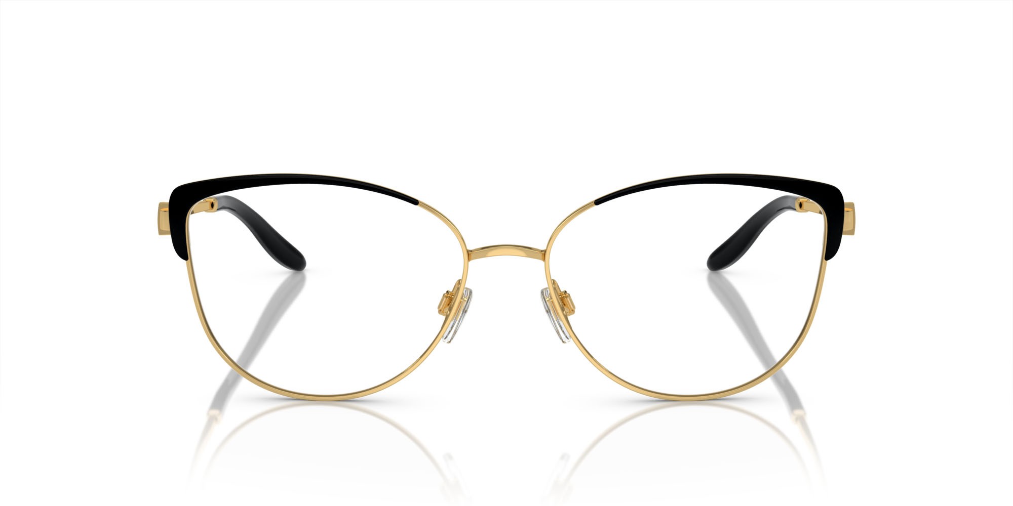 Eyeglasses Ralph Lauren RL 5123 (9004) color nero/oro shape cat eye lenses lente demo