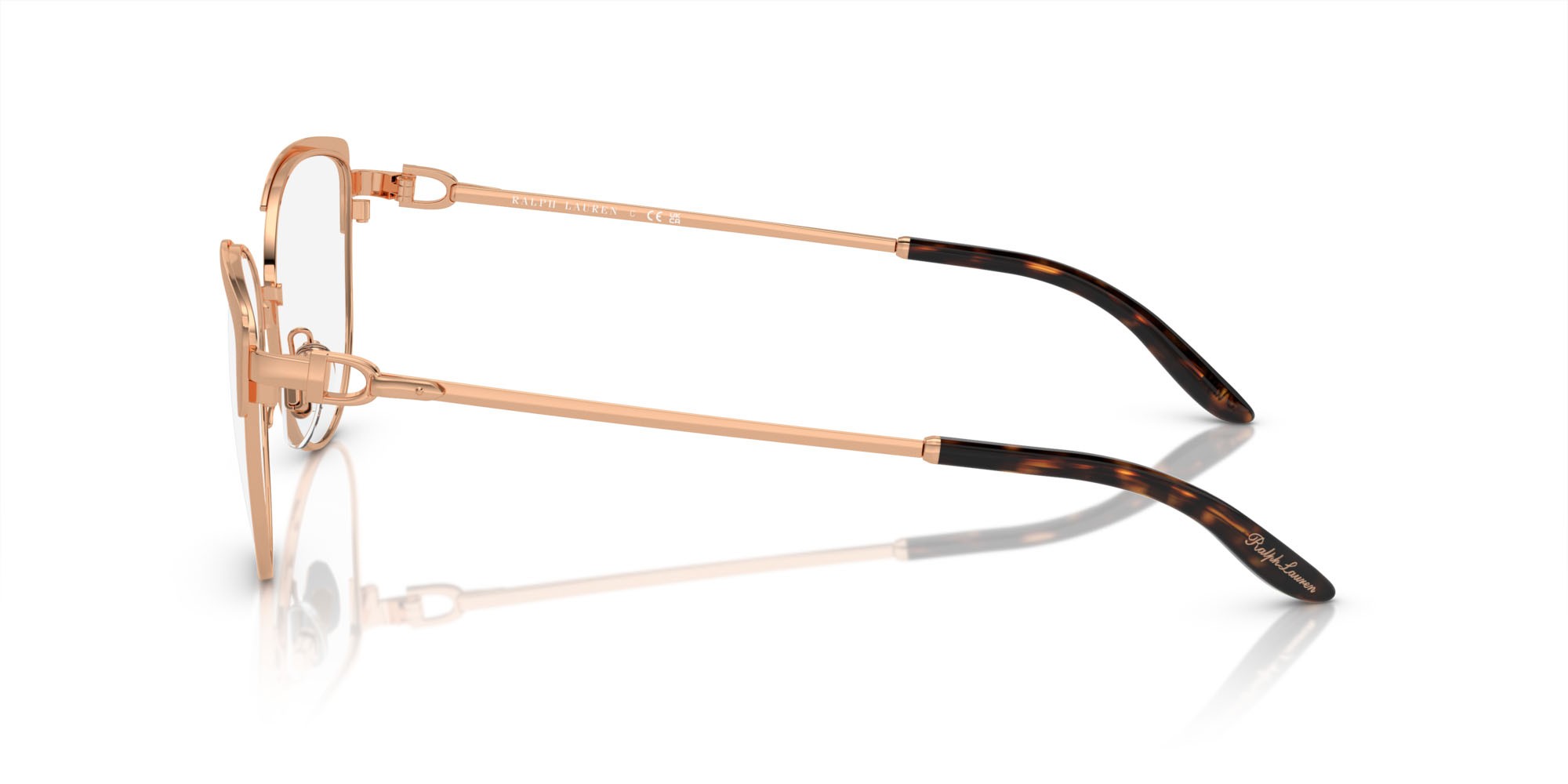 Occhiali da vista Ralph Lauren RL 5123 (9158) colore oro rose forma cat eye lenti lente demo
