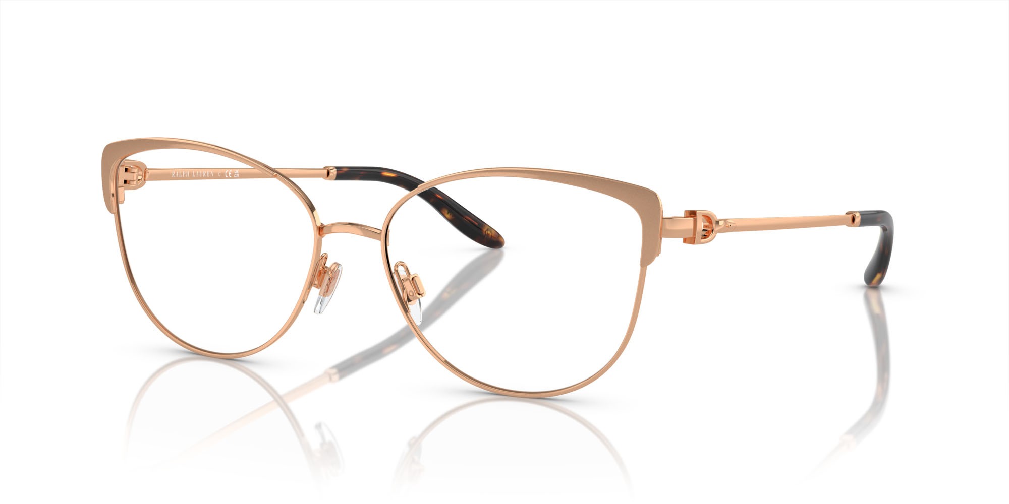 Occhiali da vista Ralph Lauren RL 5123 (9158) colore oro rose forma cat eye lenti lente demo