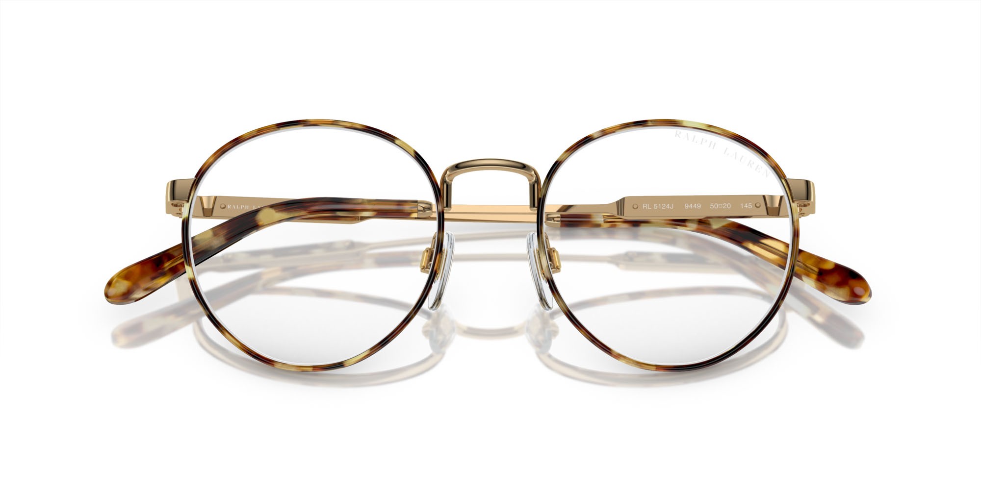 Eyeglasses Ralph Lauren RL 5124J (9449) color havana shape round lenses azzurro