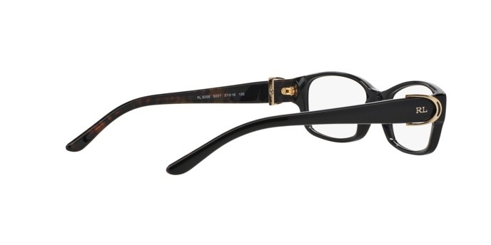 Occhiali da vista Ralph Lauren RL 6056 (5001) colore black forma rettangolare lenti demo lens