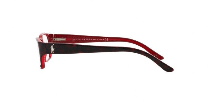Eyeglasses Ralph Lauren RL 6058 (5255) color top havana / red shape rectangle lenses demo lens