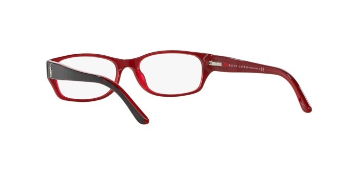 Eyeglasses Ralph Lauren RL 6058 (5255) color top havana / red shape rectangle lenses demo lens
