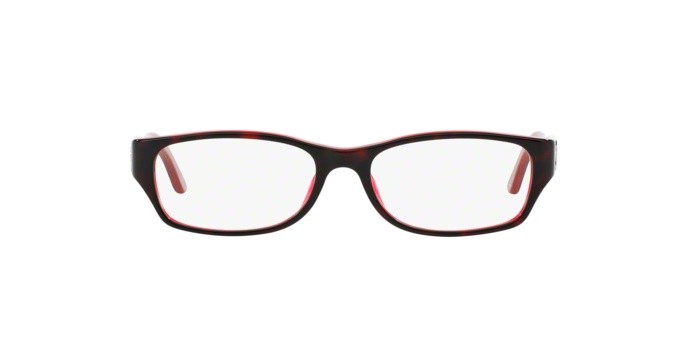 Eyeglasses Ralph Lauren RL 6058 (5255) color top havana / red shape rectangle lenses demo lens