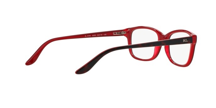 Occhiali da vista Ralph Lauren RL 6062 (5255) colore top havana / red forma quadrato lenti demo lens