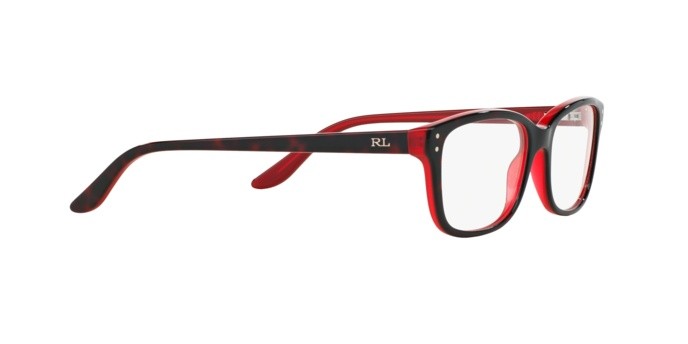 Occhiali da vista Ralph Lauren RL 6062 (5255) colore top havana / red forma quadrato lenti demo lens