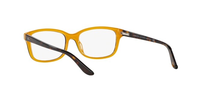 Occhiali da vista Ralph Lauren RL 6062 (5277) colore havana/yellow forma quadrato lenti demo lens