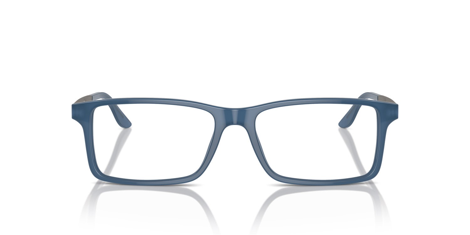 Eyeglasses Ralph Lauren RL 6128 (5377) color navy opaline blue shape rectangle lenses lente demo