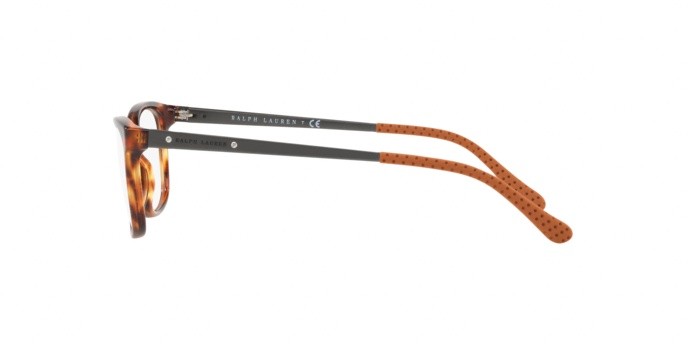 Brillen Ralph Lauren RL 6135 (5007) farbe stripped havana form rechteckig gläser demo lens