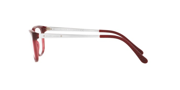 Brillen Ralph Lauren RL 6135 (5144) farbe trasparent burgundy form rechteckig gläser demo lens