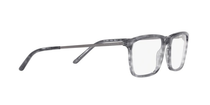 Brillen Ralph Lauren RL 6190 (5769) farbe stripped grey form quadratisch gläser demo lens