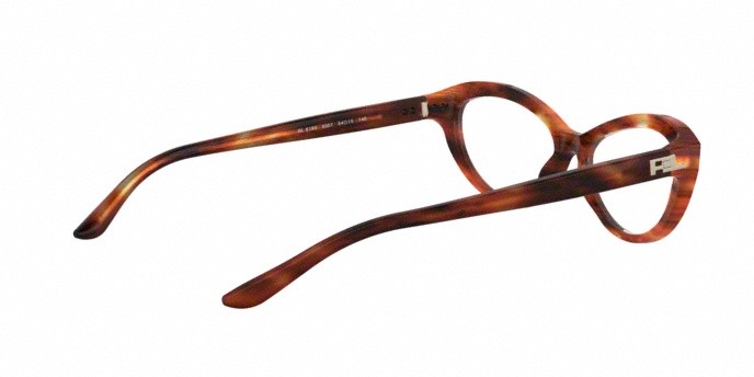 Brillen Ralph Lauren RL 6193 (5007) farbe stripped havana form oval gläser demo lens
