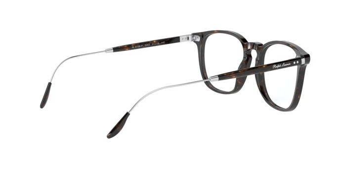 Occhiali da vista Ralph Lauren RL 6196P (5003) colore dark havana forma quadrato lenti demo lens