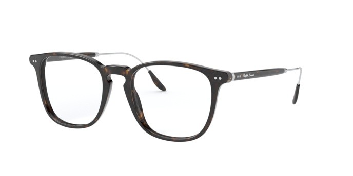 Occhiali da vista Ralph Lauren RL 6196P (5003) colore dark havana forma quadrato lenti demo lens