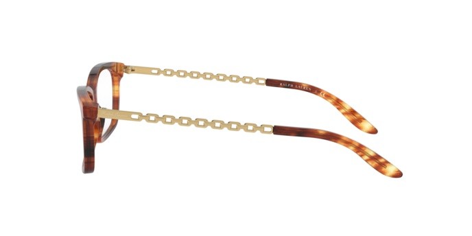 Eyeglasses Ralph Lauren RL 6198 (5007) color striped havana shape rectangle lenses demo lens