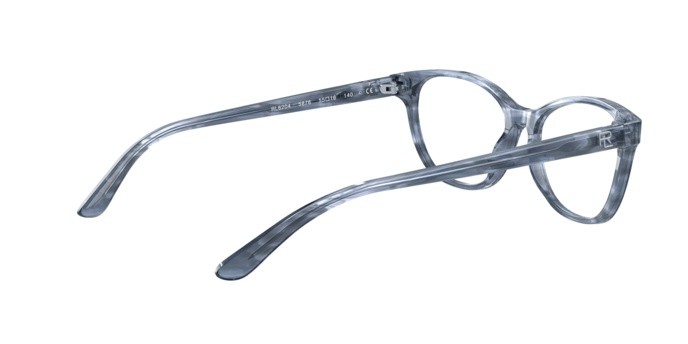 Eyeglasses Ralph Lauren RL 6204 (5876) color shiny striped blue shape butterfly lenses demo lens