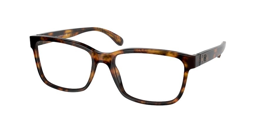 Brillen Ralph Lauren RL 6214 (5386) farbe shiny havana jerry form quadratisch gläser demo lens
