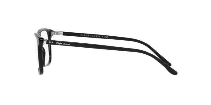 Brillen Ralph Lauren RL 6220 (5001) farbe shiny black form rechteckig gläser demo lens