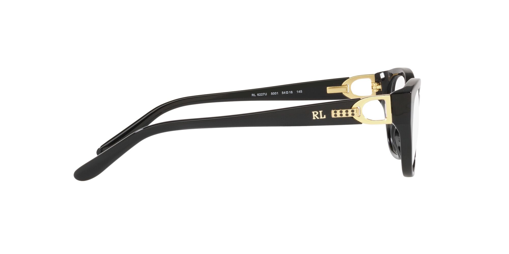 Eyeglasses Ralph Lauren RL 6227U (5001) color nero lucido shape oval lenses lente demo