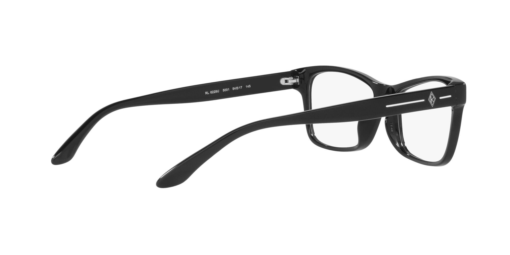 Brillen Ralph Lauren RL 6229U (5001) farbe nero lucido form quadratisch gläser lente demo