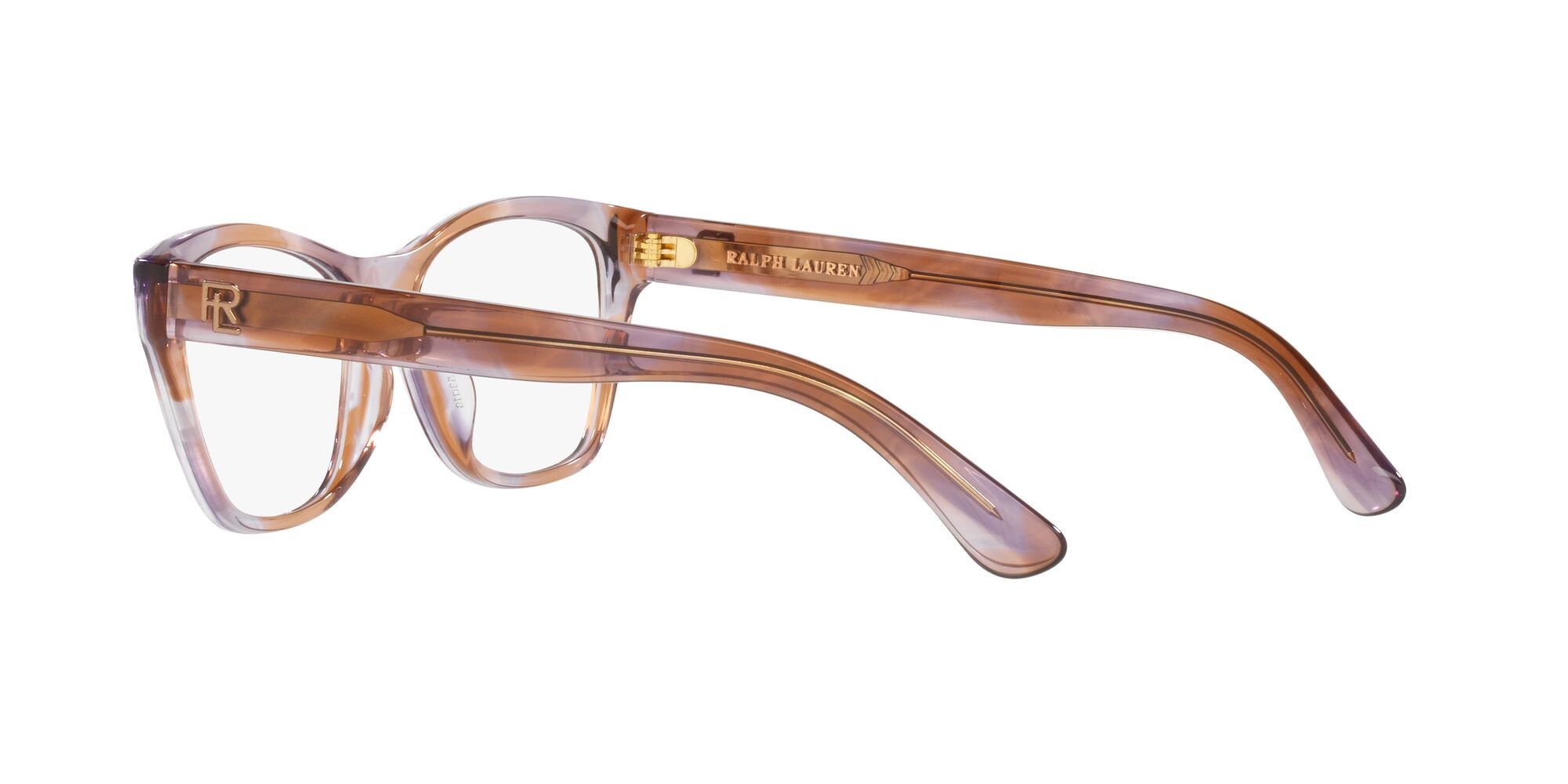 Eyeglasses Ralph Lauren RL 6230U (6031) color shiny violet brown havana shape rectangle lenses lente demo