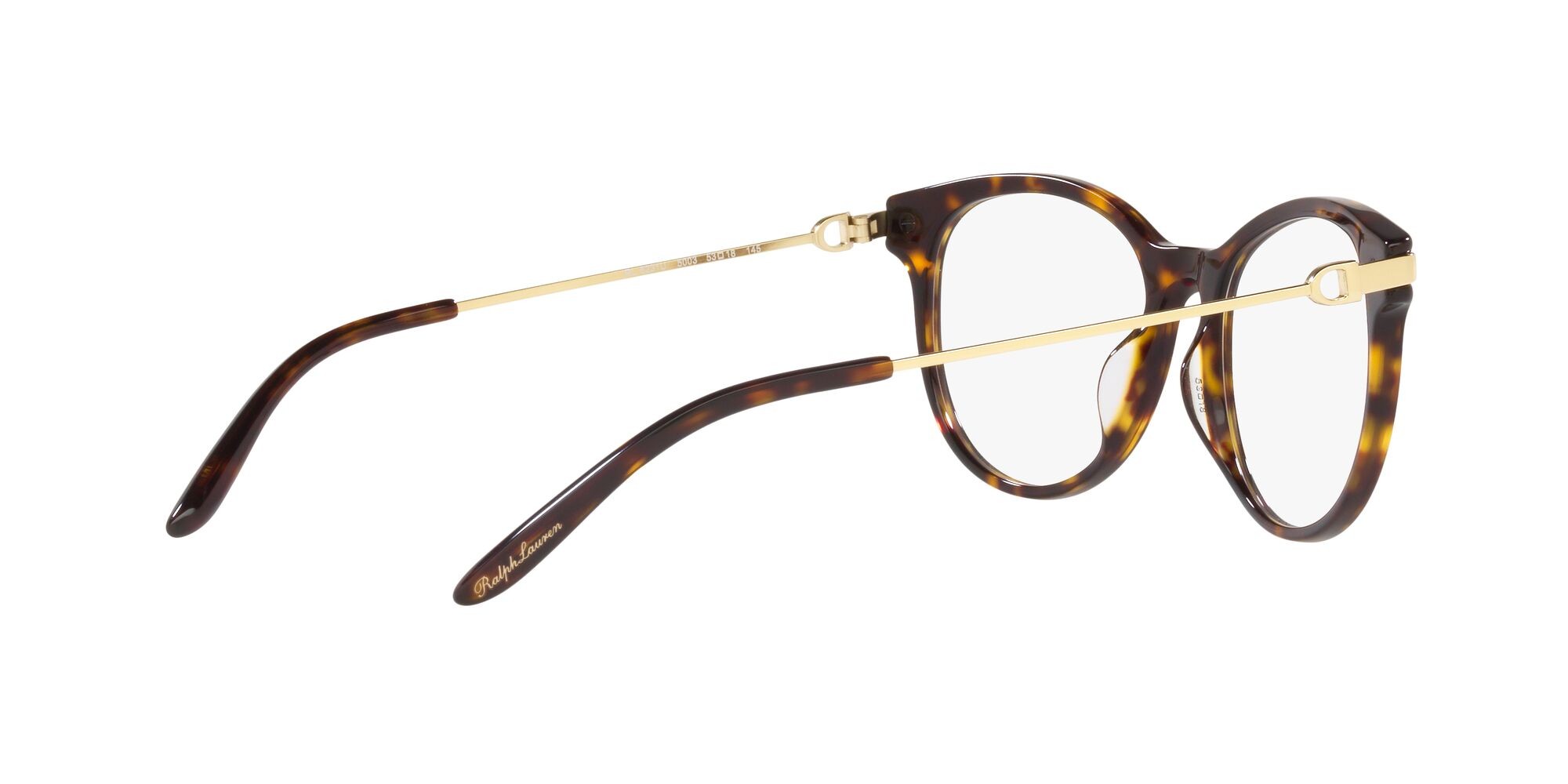 Eyeglasses Ralph Lauren RL 6231U (5003) color havana scuro lucido shape round lenses lente demo