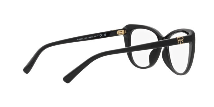 Eyeglasses Ralph Lauren RL 6232U (5001) color nero shape cat eye lenses lente demo