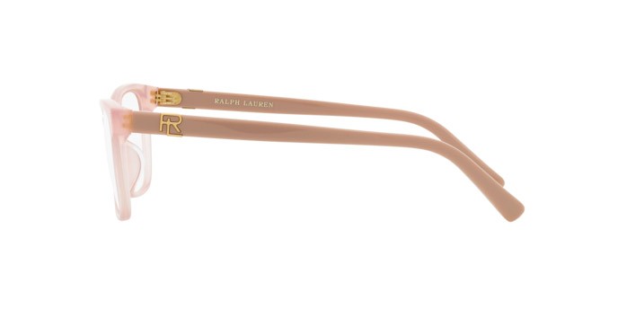 Eyeglasses Ralph Lauren RL 6233U (6053) color rosa opale shape butterfly lenses lente demo