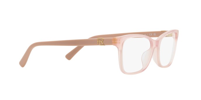 Eyeglasses Ralph Lauren RL 6233U (6053) color rosa opale shape butterfly lenses lente demo