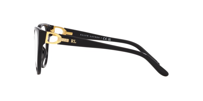 Occhiali da vista Ralph Lauren RL 6234BU (5001) colore nero forma cat eye lenti lente demo