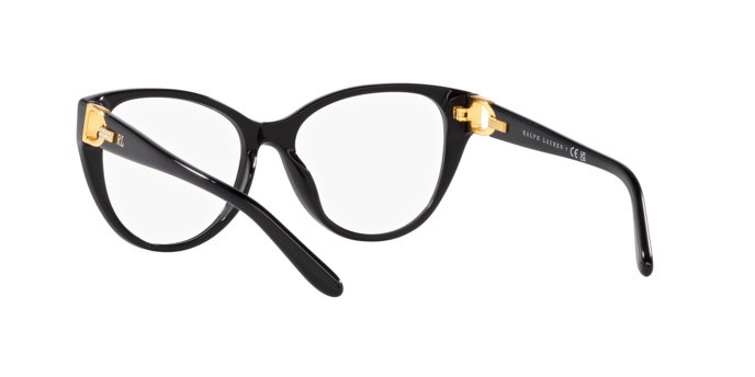 Occhiali da vista Ralph Lauren RL 6234BU (5001) colore nero forma cat eye lenti lente demo