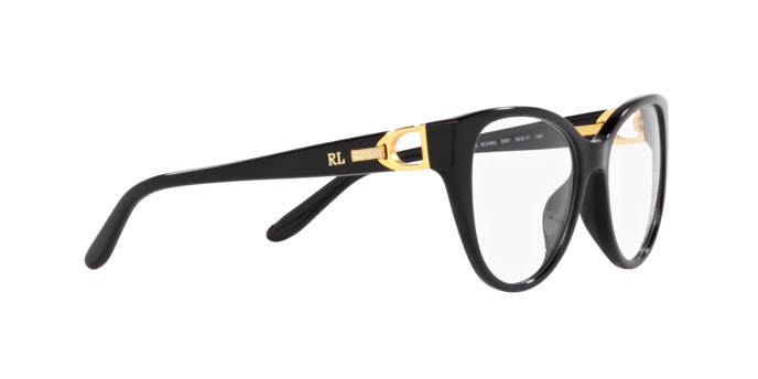 Occhiali da vista Ralph Lauren RL 6234BU (5001) colore nero forma cat eye lenti lente demo