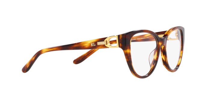 Eyeglasses Ralph Lauren RL 6234BU (5007) color havana striato shape cat eye lenses lente demo