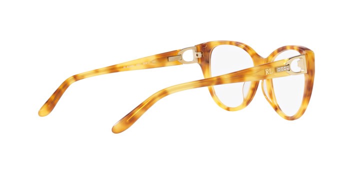 Eyeglasses Ralph Lauren RL 6234BU (6051) color havana chiaro shape cat eye lenses lente demo