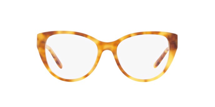 Eyeglasses Ralph Lauren RL 6234BU (6051) color havana chiaro shape cat eye lenses lente demo