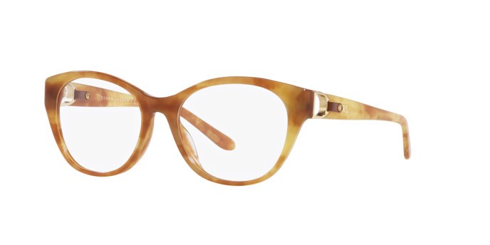 Eyeglasses Ralph Lauren RL 6235QU (6083) color havana chiaro shape cat eye lenses lente demo