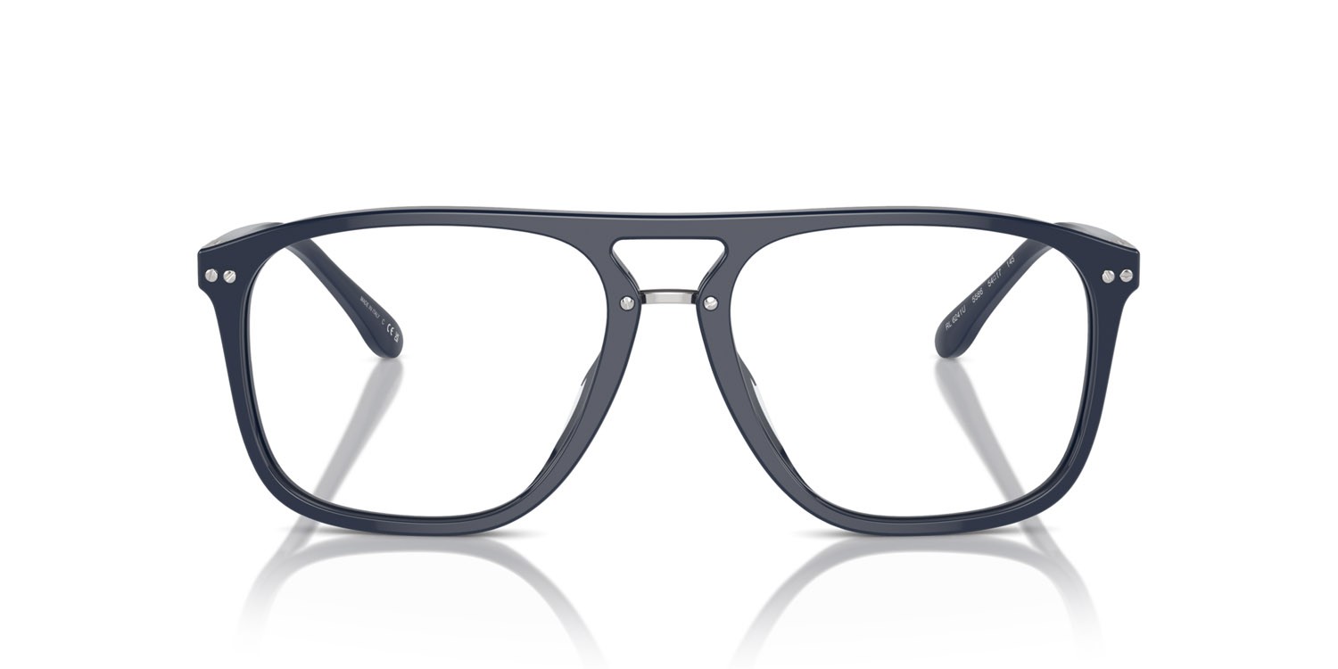 Brillen Ralph Lauren RL 6241U (5586) farbe blu tinta unita form quadratisch gläser lente demo