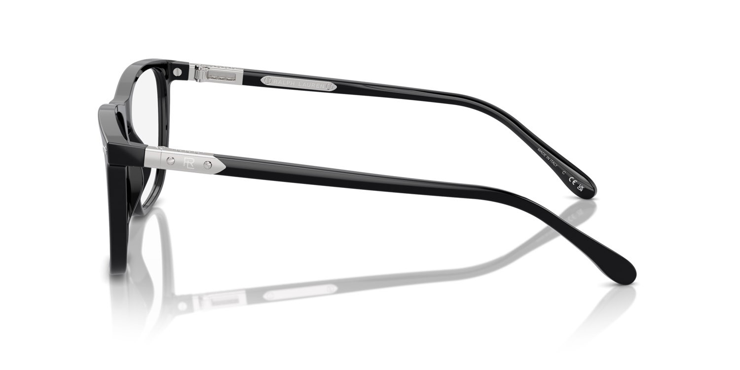 Occhiali da vista Ralph Lauren RL 6242U (5001) colore nero forma quadrato lenti lente demo