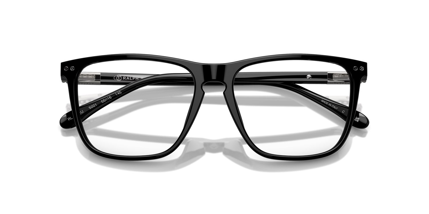 Occhiali da vista Ralph Lauren RL 6242U (5001) colore nero forma quadrato lenti lente demo